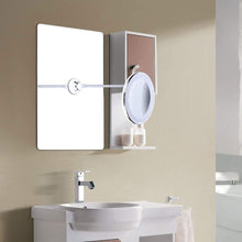 Charger l'image dans la galerie, Flexible Gooseneck 10" 10 X Magnifying LED Lighted makeup mirror,Bathroom Vanity Mirror with Strong Suction Cup, 360 Degree Swivel,Daylight,Cordless/Compact Travel Mirror
