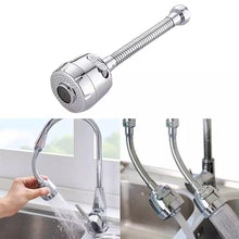 Charger l'image dans la galerie, Polytree 360 Degree Water Swivel Faucet, Splash-Proof Faucet Splash Head for Bathroom Kitchen Tap Nozzle Filter, Double Mode Water Saving Faucet Extender
